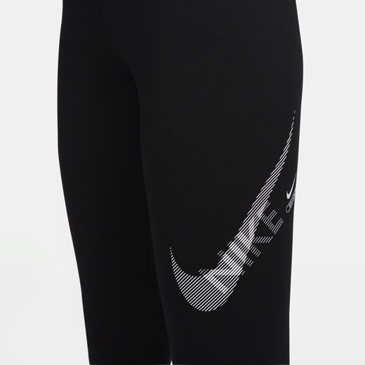 Damskie legginsy z wysokim stanem Nike Sportswear Swoosh - Czerń Nike M (EU 40-42) Nike poland