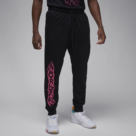 Męskie dzianinowe spodnie z nadrukiem Jordan Dri-FIT Sport - Czerń Jordan XL Nike poland