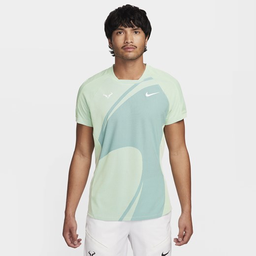 Męska koszulka tenisowa z krótkim rękawem Nike Dri-FIT ADV Rafa - Niebieski Nike S Nike poland