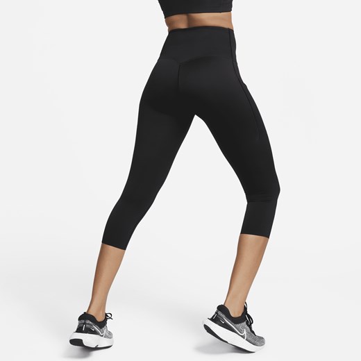 Damskie legginsy o skróconym kroju z wysokim stanem i kieszeniami zapewniające Nike M (EU 40-42) Nike poland