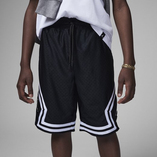 Spodenki z siateczki dla dużych dzieci (chłopców) Jordan Dri-FIT - Czerń Jordan L Nike poland