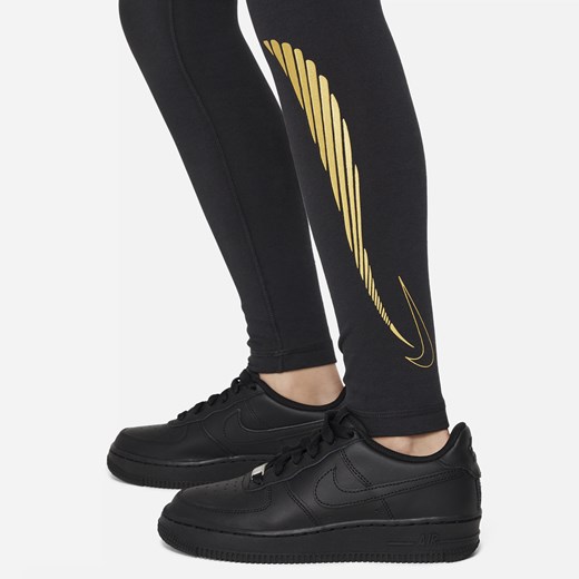Spodnie dziewczęce czarne Nike 