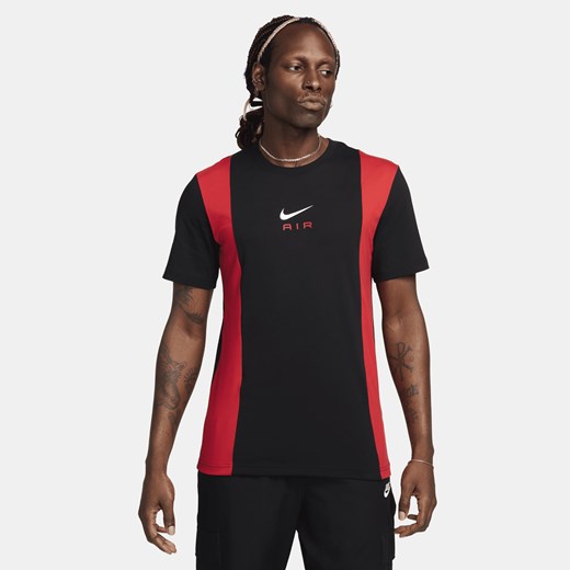 Czarny t-shirt męski Nike sportowy z krótkim rękawem 