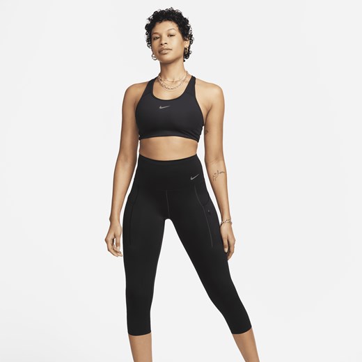 Damskie legginsy o skróconym kroju z wysokim stanem i kieszeniami zapewniające Nike S (EU 36-38) Nike poland