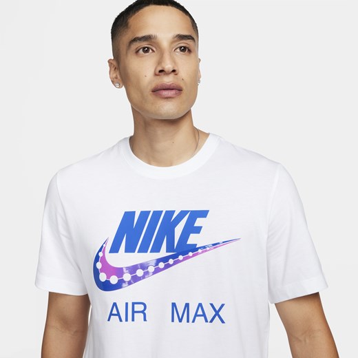 Biały t-shirt męski Nike bawełniany 