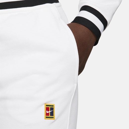 Damskie spodnie z dzianiny dresowej do tenisa NikeCourt Dri-FIT Heritage - Biel Nike XL (EU 48-50) Nike poland