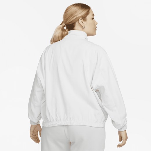 Kurtka damska Nike bez kaptura krótka sztruksowa sportowa