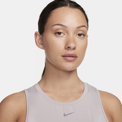 Damska koszulka bez rękawów o skróconym kroju Dri-FIT Nike One Classic - Fiolet Nike S (EU 36-38) Nike poland