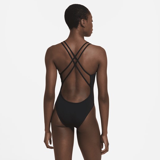 Jednoczęściowy damski kostium kąpielowy z ramiączkami krzyżowanymi na plecach Nike 36 Nike poland