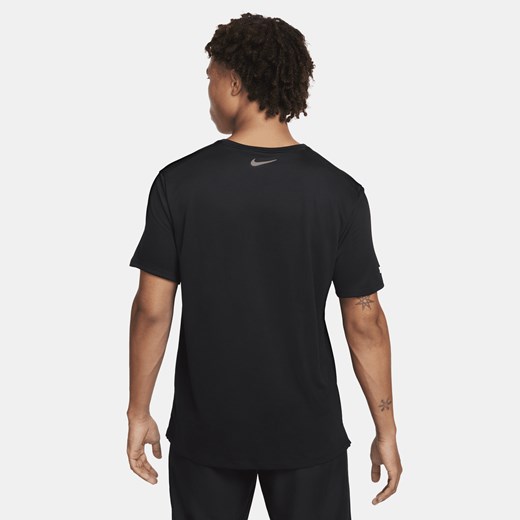 Męska koszulka z krótkim rękawem do biegania Dri-FIT UV Nike Miler Flash - Czerń Nike XL Nike poland