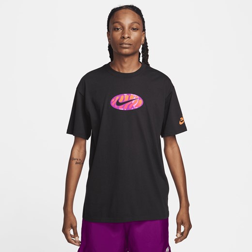 Bluzka damska Nike z krótkim rękawem z napisami w sportowym stylu z okrągłym dekoltem 