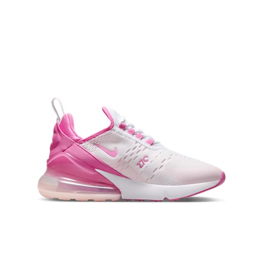 Różowe buty sportowe dziecięce Nike wiązane 