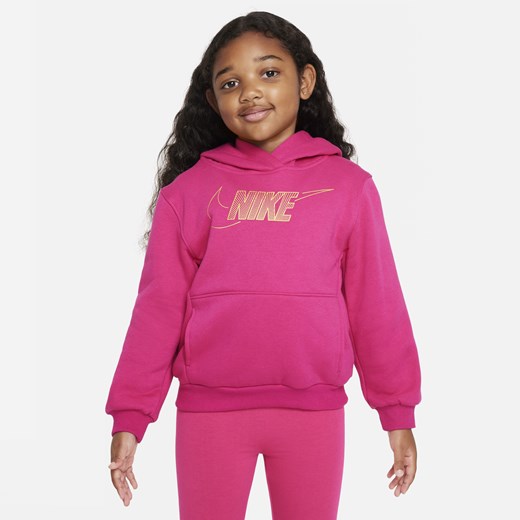 Bluza z kapturem dla małych dzieci Nike Sportswear Club Fleece Holiday Shine - Nike 4 Nike poland