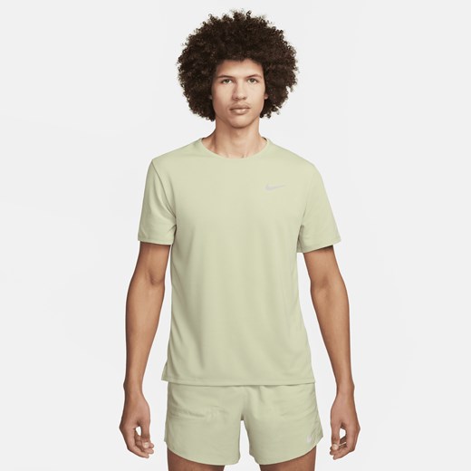 Męska koszulka z krótkim rękawem do biegania Nike Dri-FIT UV Miler - Zieleń Nike M Nike poland