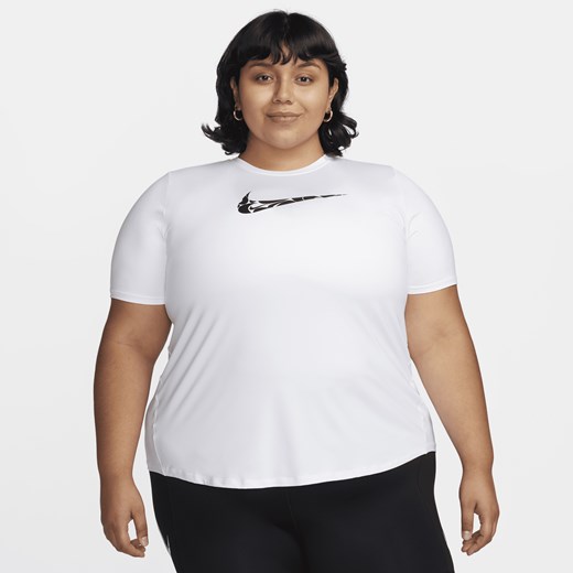 Damska koszulka do biegania z krótkim rękawem Dri-FIT Nike One Swoosh (duże Nike 2X Nike poland
