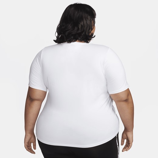 Damska koszulka do biegania z krótkim rękawem Dri-FIT Nike One Swoosh (duże Nike 3X Nike poland