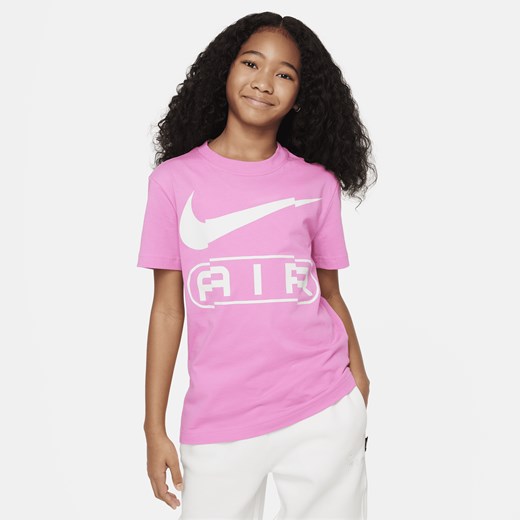 Bluzka dziewczęca Nike na lato bawełniana 