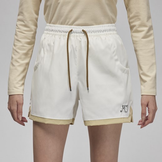 Białe szorty Jordan z tkaniny 