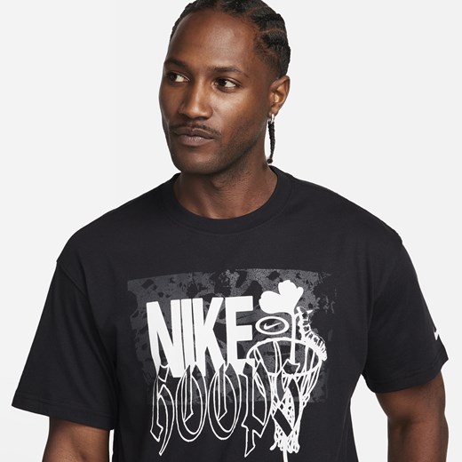 Męski T-shirt do koszykówki Max90 Nike - Czerń Nike L Nike poland
