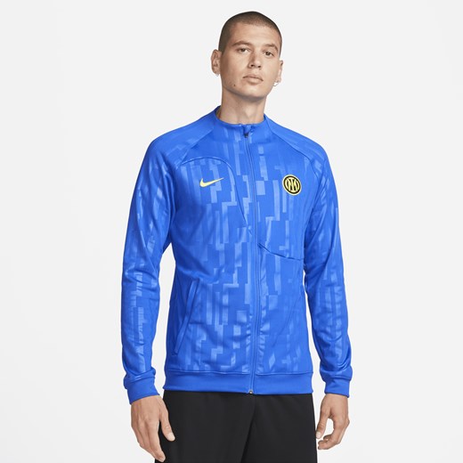 Męska dzianinowa kurtka piłkarska z zamkiem na całej długości Nike Inter Nike L Nike poland