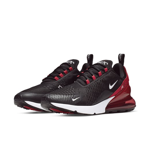 Buty sportowe męskie Nike sznurowane czarne z gumy 