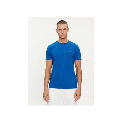 Napapijri T-Shirt Selbas NP0A4GBQ Niebieski Regular Fit ze sklepu MODIVO w kategorii T-shirty męskie - zdjęcie 169774834