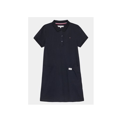 Tommy Hilfiger Sukienka codzienna KG0KG07816 Granatowy Regular Fit ze sklepu MODIVO w kategorii Sukienki dziewczęce - zdjęcie 169774841