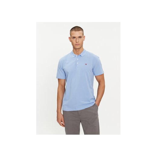 Napapijri Polo Ealis NP0A4H8B Niebieski Regular Fit ze sklepu MODIVO w kategorii T-shirty męskie - zdjęcie 169774960