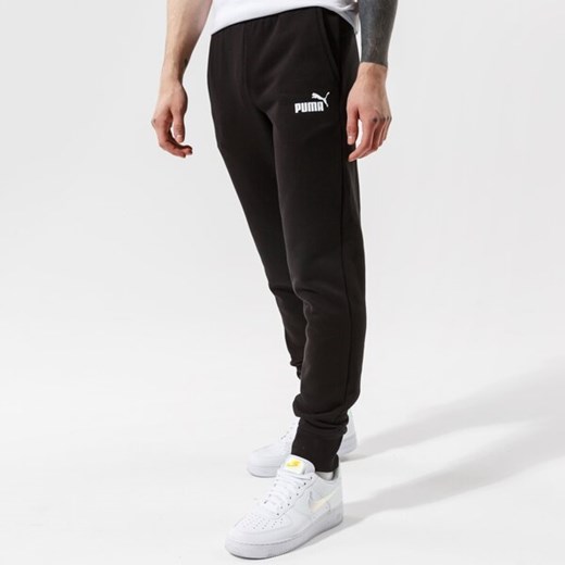 PUMA SPODNIE ESS LOGO PANTS FL CL - PUMA BLACK ze sklepu Sizeer w kategorii Spodnie męskie - zdjęcie 169778042