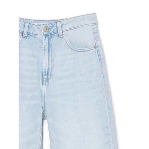 Cropp - Jasnoniebieskie jeansy wide leg - niebieski Cropp 34 Cropp