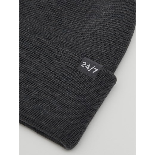 Cropp - Ciemnoszara czapka beanie - szary Cropp Uniwersalny Cropp