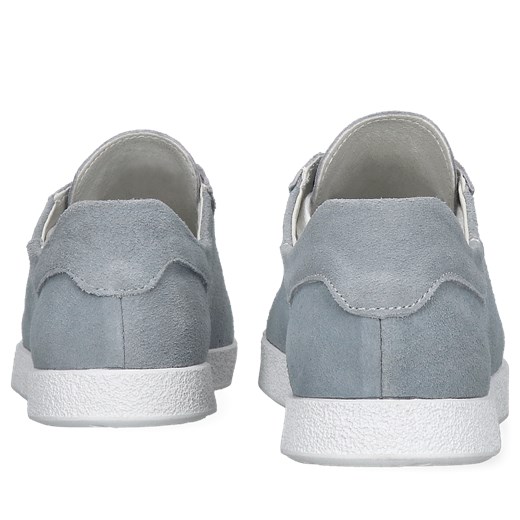 Niebieskie sneakersy damskie ze skóry zamszowej, Sneakersy, GG0001-02 41 Konopka Shoes