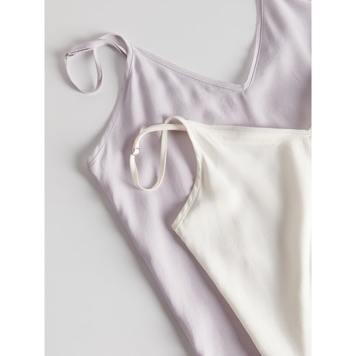 Reserved - Top z jedwabiu - lawendowy Reserved XS Reserved