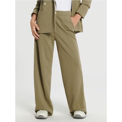 Sinsay - Spodnie eleganckie - zielony ze sklepu Sinsay w kategorii Spodnie damskie - zdjęcie 169780523