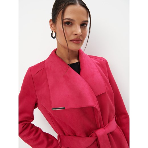 Mohito - Płaszcz z wiązaniem - mocny różowy Mohito 44 Mohito