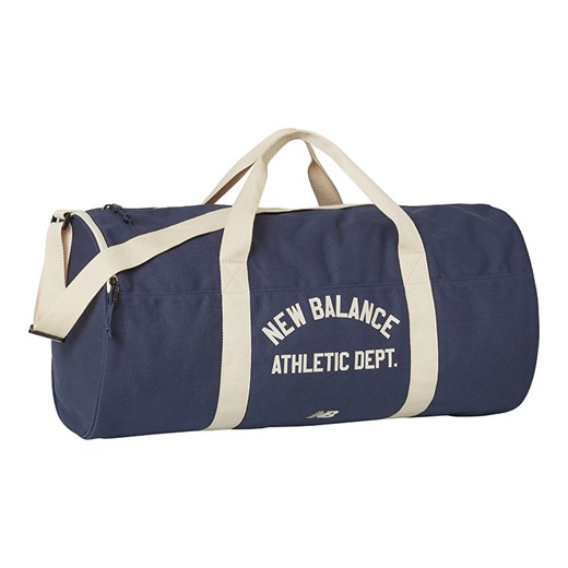 Torba sportowa biała New Balance z bawełny