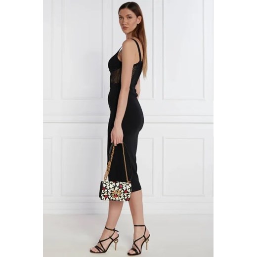 Pinko Skórzana torebka na ramię LOVE ONE MINI DC VITELLO SETA Pinko OS Gomez Fashion Store