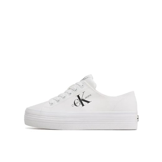 Calvin Klein Jeans Tenisówki Vulc Flatform Essential Mono YW0YW01030 Biały 38 MODIVO