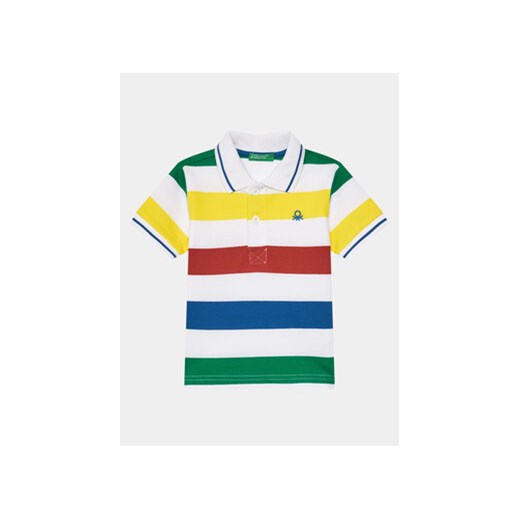 United Colors Of Benetton Polo 3EJDG300J Kolorowy Regular Fit ze sklepu MODIVO w kategorii T-shirty chłopięce - zdjęcie 169785514