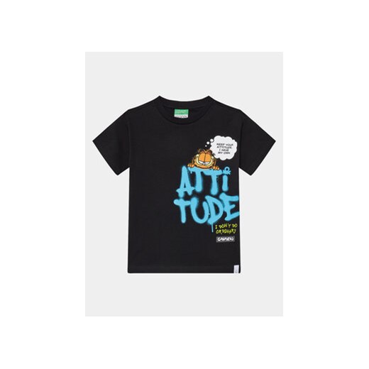 United Colors Of Benetton T-Shirt 3096C10KM Czarny Regular Fit ze sklepu MODIVO w kategorii T-shirty chłopięce - zdjęcie 169785570