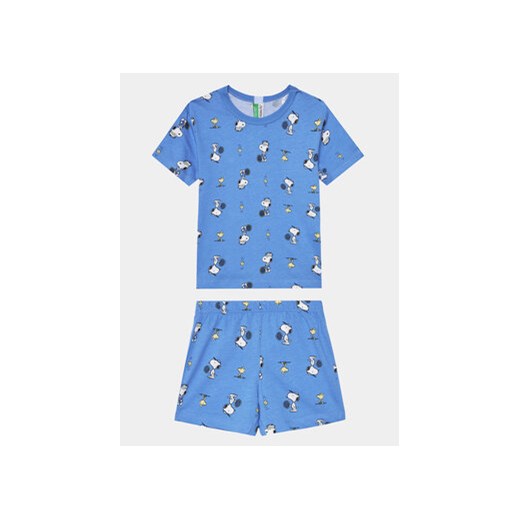 United Colors Of Benetton Piżama 35I70P06J Niebieski Relaxed Fit ze sklepu MODIVO w kategorii Piżamy dziecięce - zdjęcie 169785591