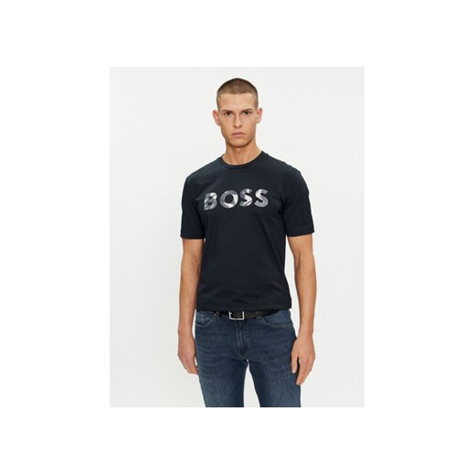 Boss T-Shirt Thompson 15 50513382 Granatowy Regular Fit ze sklepu MODIVO w kategorii T-shirty męskie - zdjęcie 169785610