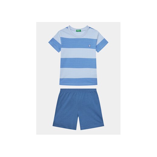 United Colors Of Benetton Piżama 3ERS0P06G Niebieski Regular Fit ze sklepu MODIVO w kategorii Piżamy dziecięce - zdjęcie 169785621