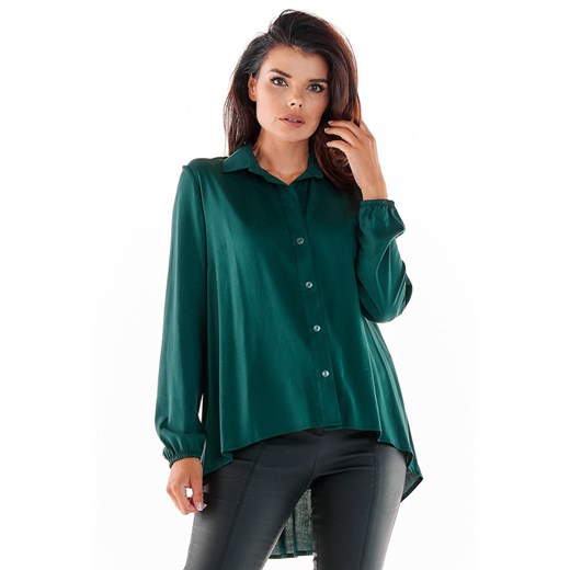 Awama Bluzka w kolorze zielonym ze sklepu Limango Polska w kategorii Koszule damskie - zdjęcie 169788984