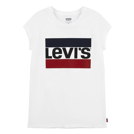 Levi&apos;s Kids Koszulka w kolorze białym ze sklepu Limango Polska w kategorii Bluzki dziewczęce - zdjęcie 169789282