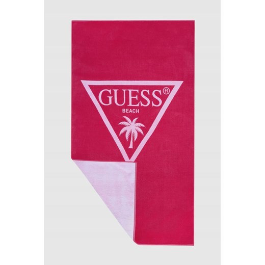 GUESS Różowy ręcznik plażowy ze sklepu outfit.pl w kategorii Ręczniki - zdjęcie 169792193