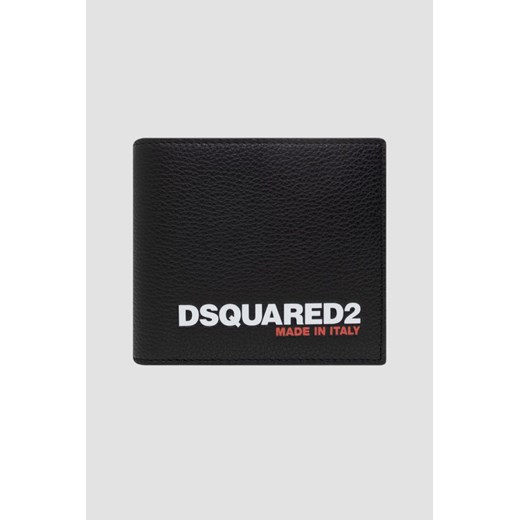 DSQUARED2 Czarny portfel skórzany ze sklepu outfit.pl w kategorii Portfele męskie - zdjęcie 169792342