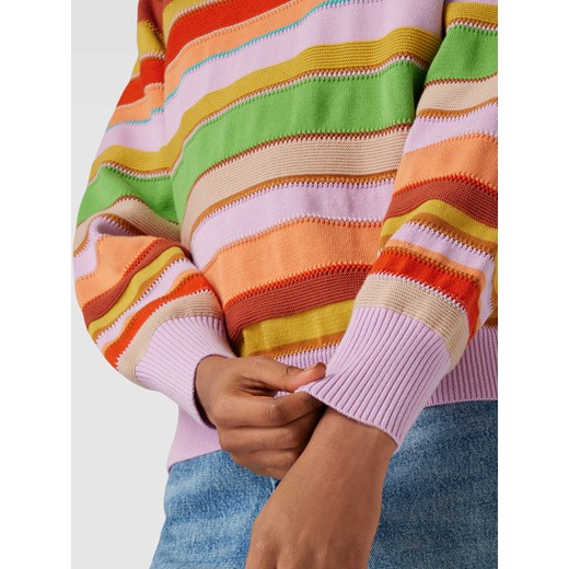 Sweter z dzianiny ze wzorem w paski model ‘KOBRA’ Oilily L Peek&Cloppenburg 
