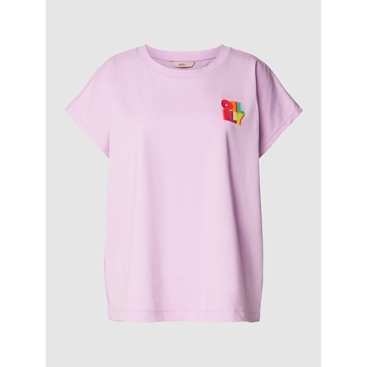 T-shirt z nadrukiem z logo model ‘TOYEN’ ze sklepu Peek&Cloppenburg  w kategorii Bluzki damskie - zdjęcie 169794832