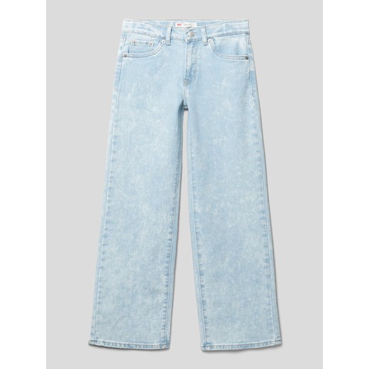 Jeansy o luźnym kroju z detalami z logo ze sklepu Peek&Cloppenburg  w kategorii Spodnie dziewczęce - zdjęcie 169794911